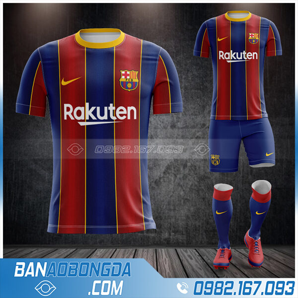 áo Barca 2021 sân nhà chính thức