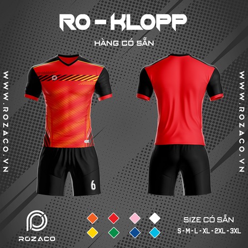 Xem Ngay: Mẫu Áo Bóng Đá Không Logo Ro - Klopp 2020 Màu Đỏ - Hacazi Sport