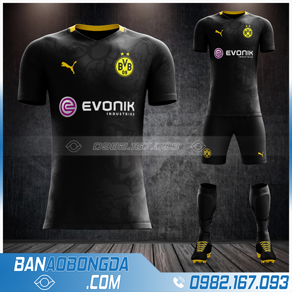 áo Dortmund 2021 sân khách đẹp