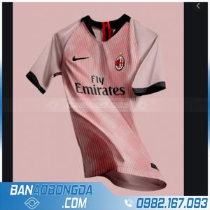 áo bóng đá ac milan tự thiết kế màu hồng hz 239