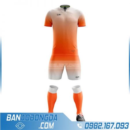 áo bóng đá chế HZ 240 màu cam đẹp và độc