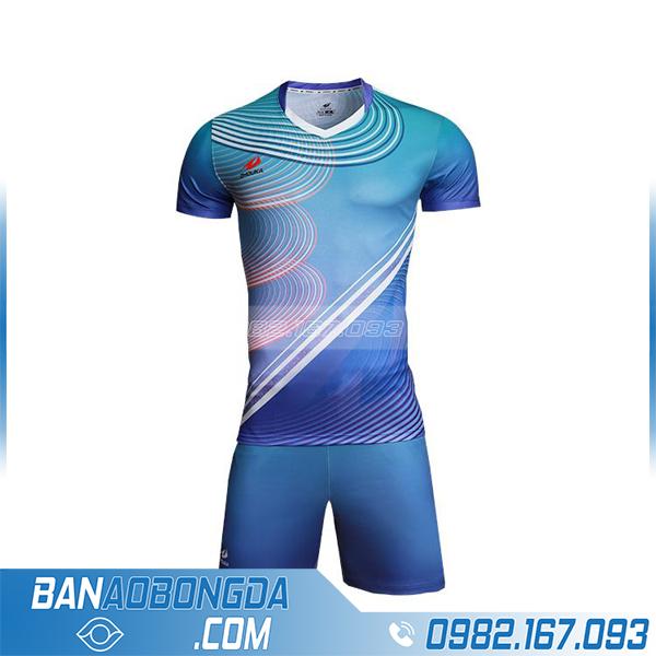 áo bóng đá thiết kế theo yêu cầu HZ 249 màu xanh da trời