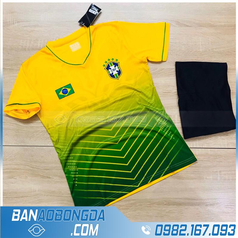 Áo Đội Tuyển Brazil 2020 Training 2 Màu Vàng Xanh Đẹp Nhất - Hacazi Sport