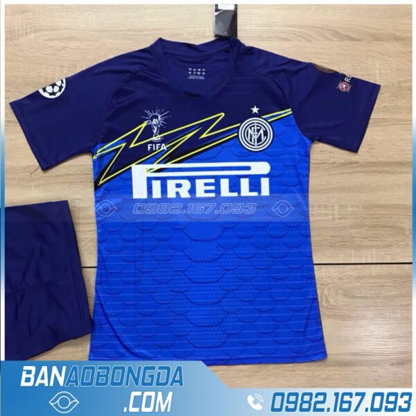 áo bóng đá Inter Milan tự chế màu xanh dương đẹp