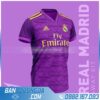 Áo bóng đá Real Madrid chế màu tím đẹp