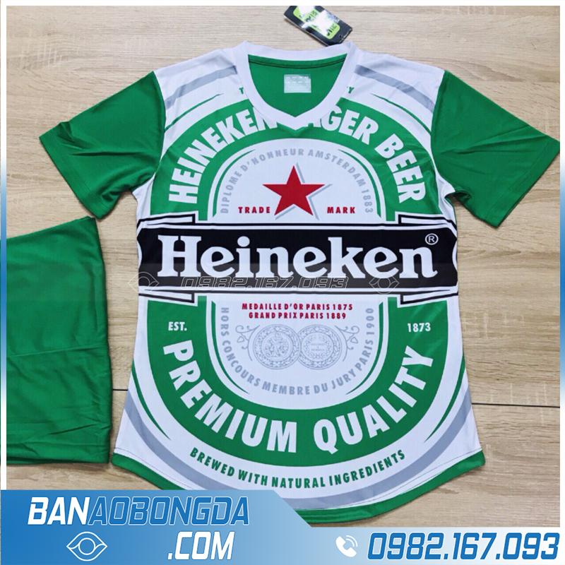 Áo Bóng Đá Bia Heineken 2020 Màu Xanh Lá Cực Đẹp - Hacazi Sport