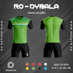 quần áo bóng đá không logo màu xanh lá Dybala