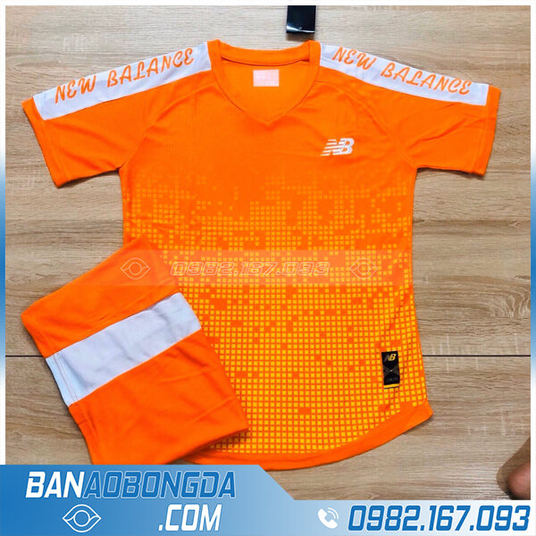 áo bóng đá không logo cao cấp LM15 màu cam