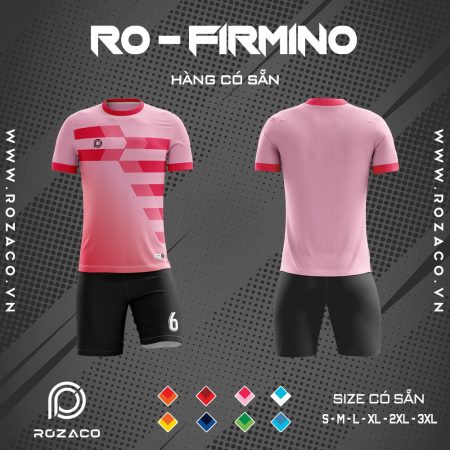 áo đá bóng không logo màu hồng Firmino