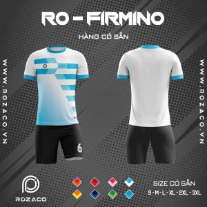 áo bóng đá không logo đơn giản Firmino màu trắng