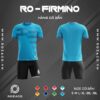 đồng phục bóng dá không logo Firmino màu xanh dương nhạt