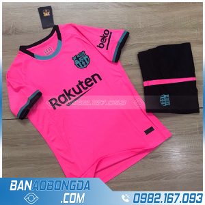 quần áo bóng đá barcelona 2021 màu hồng đậm