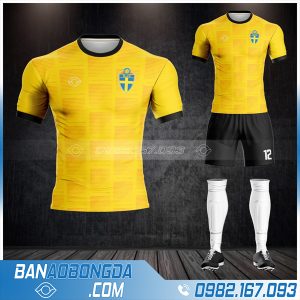 áo đội tuyển Thụy Điển 2021 màu vàng rẻ đẹp