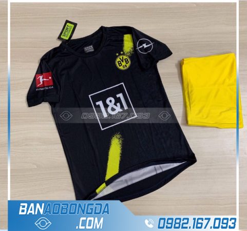 áo Dortmund 2021 sân khách chính thức màu đen