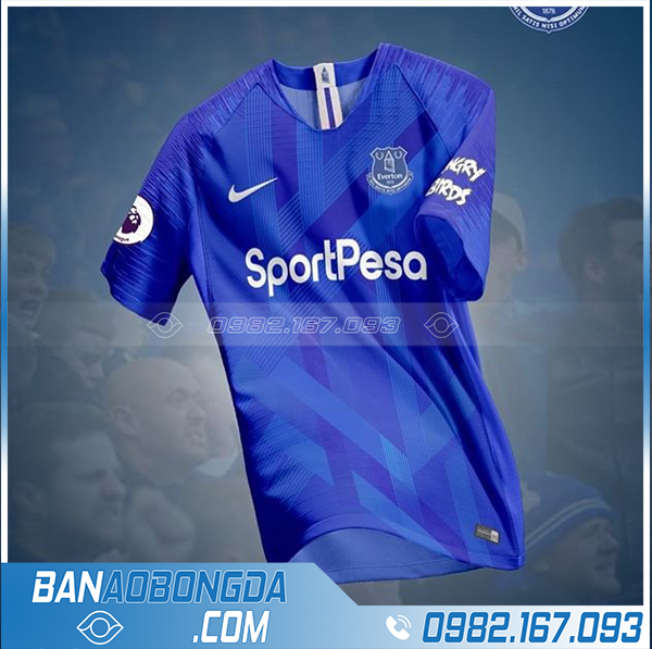 áo bóng đá tự thiết kế màu xanh dương HZ 549