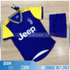 áo đá banh Juventus chế màu xanh dương