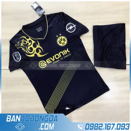 Áo CLB Dortmund tự chế màu đen cực chất