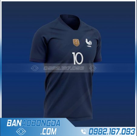 Áo bóng đá đội tuyển Pháp chế màu tím than