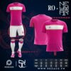 Áo đấu bóng đá không logo Neymar màu hồng