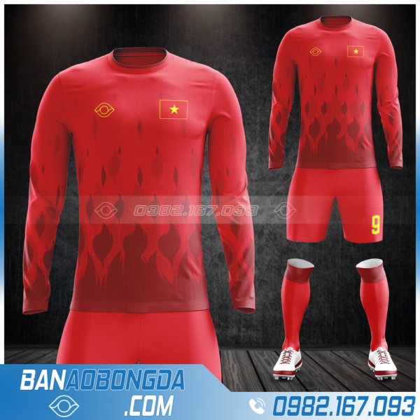 Mẫu áo đội tuyển Việt Nam dt màu đỏ