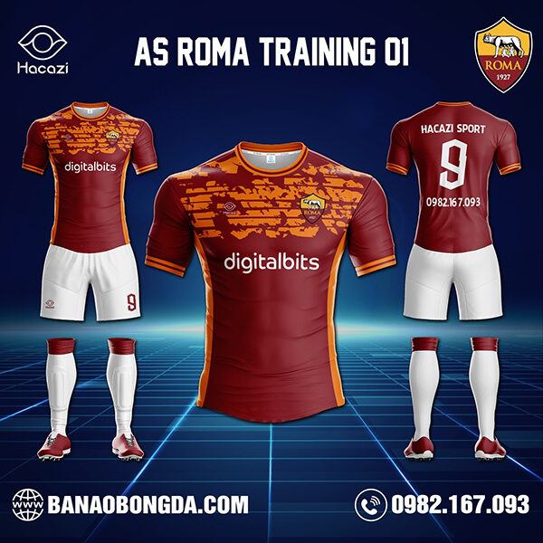áo as roma training mới