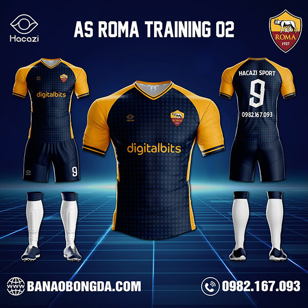 áo as roma training ấn tượng