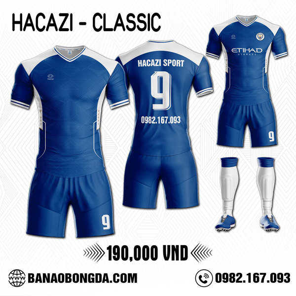 Bổ sung ngay vào bộ sưu tập của mình mẫu áo đấu không logo màu xanh bích phối vai vàng ấn tượng nhất của Hacazi Sport ngay nhé.