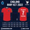Áo đội tuyển England sân khách World Cup 2022