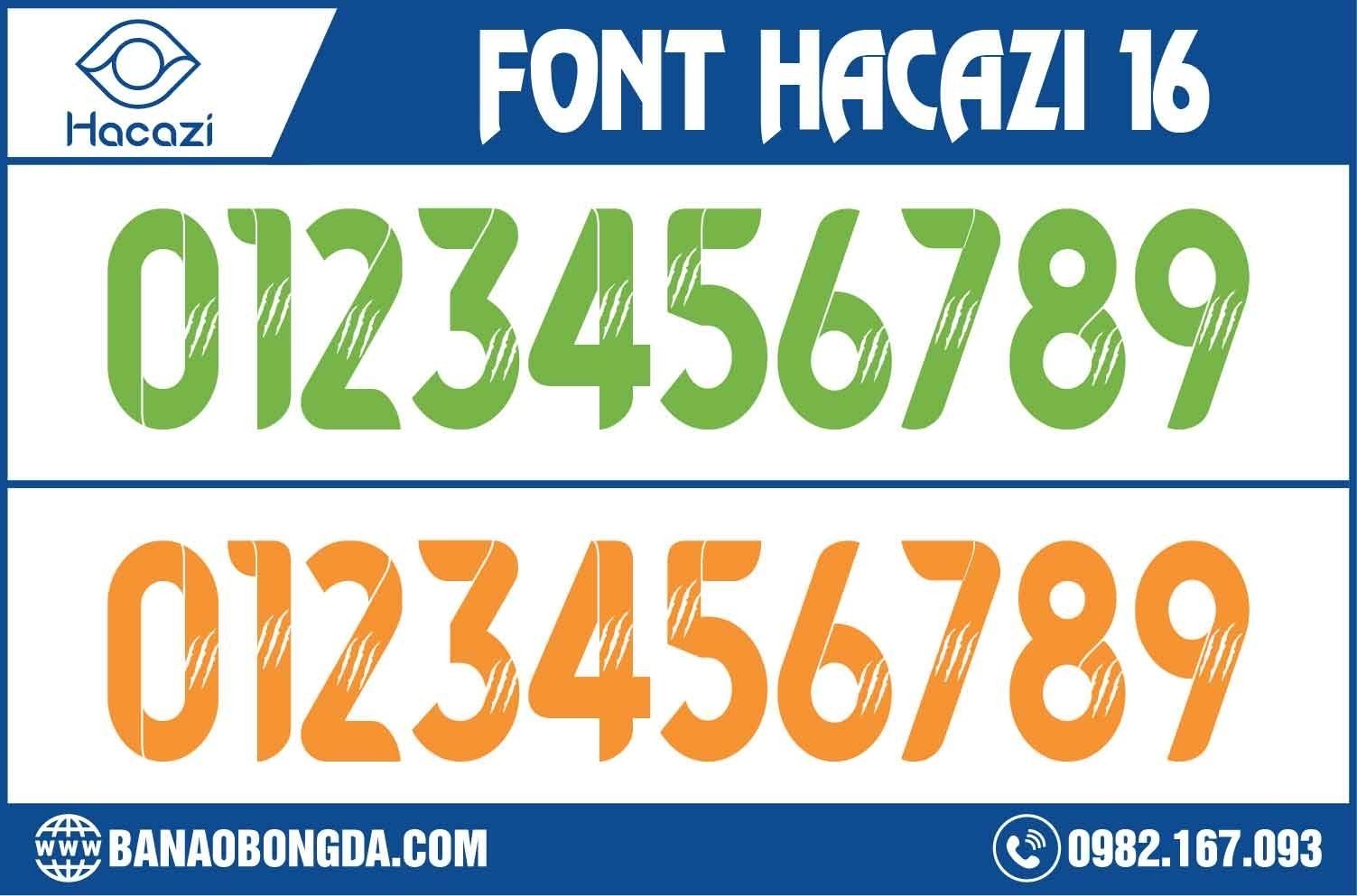 Bạn đã sẵn sàng truy tìm và sở hữu ngay bộ font số áo bóng đá 16 độc quyền nhất chỉ có tại Shop Hacazi Sport này chưa? Đặc biệt đây chính là thiết kế phù hợp với những ai yêu thích sự đơn giản nhưng không hề đơn điệu nhé! 
