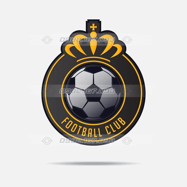 Đây chính là mẫu logo áo bóng đá đẹp mang hơi thở cũng như định hướng của mẫu logo câu lạc bộ Real Madrid.