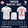 HÌnh ảnh Mẫu áo đội tuyển Tunisia sân khách World Cup 2022.