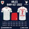 Áo đội tuyển Wales World Cup sân khách 2022
