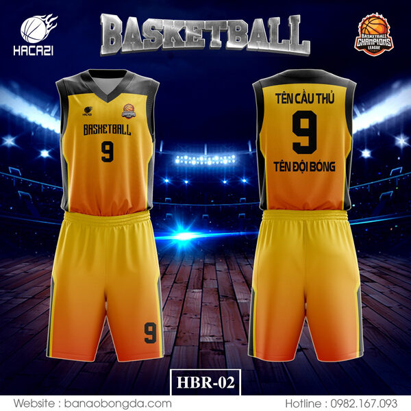 Shop Hacazi Sport giới thiệu bộ áo bóng rổ HBR-02 màu vàng mới nhất. Siêu phẩm này đang "làm mưa làm gió" trên thị trường hiện nay.