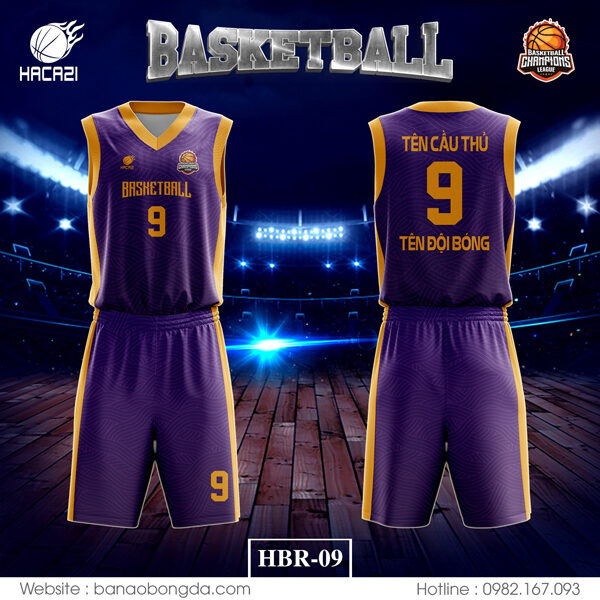 Với nhiều năm kinh nghiệm trong lĩnh vực sản xuất trang phục thể thao, shop Hacazi Sport luôn tạo niềm tin với khách hàng bởi những sản phẩm hoàn hảo nhất. Một trong số đó phải kể đến là mẫu áo bóng rổ HBR-09 màu tím vừa được ra mắt trên thị trường.