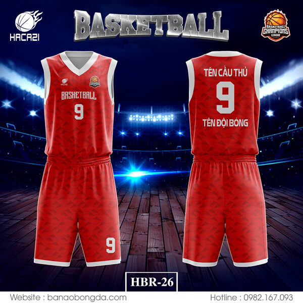Áo bóng rổ màu đỏ HBR-26 được thiết kế theo tiêu chuẩn của trang phục cho bộ môn bóng rổ. Áo được thiết kế với chất liệu vải cao cấp đề cao sự thoải mái cùng thời trang cho người sử dụng. Chất vải thoáng mát mang lại cảm giác dễ chịu trong quá trình vận động.