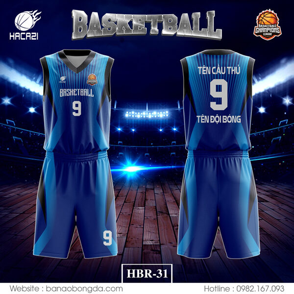 Nhìn vào thiết kế chắc chắn bạn sẽ vô cùng bị ấn tượng với họa tiết và cách phối màu sắc từ mẫu áo bóng rổ HBR-31 thiết kế thịnh hành nhất 2023.
