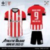 Mẫu áo đá bóng CLB Athletic Bilbao sân nhà 2022-23