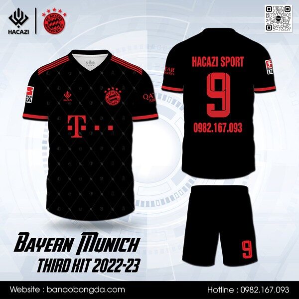 Mẫu áo đấu CLB Bayern Munich bộ thứ ba 2022-23