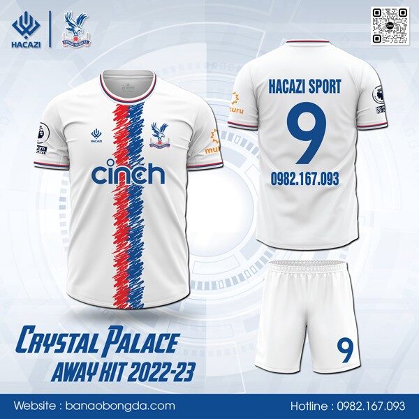 Mẫu áo bóng đá CLB Crystal Palace sân khách 2022-23