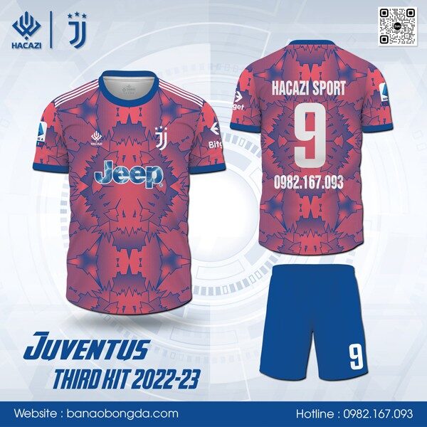 Mẫu áo đấu CLB Juventus bộ thứ ba 2022-23