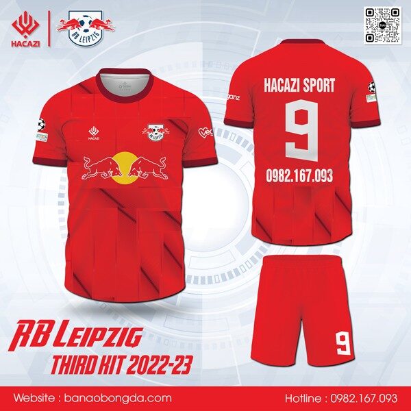Mẫu áo đấu CLB RB Leipzig sân khách 2022-23