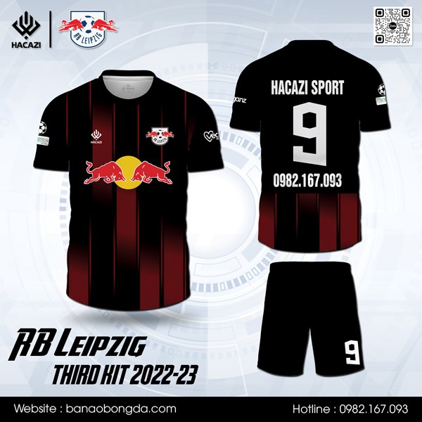 Mẫu áo đá banh CLB RB Leipzig bộ thứ ba 2022-23