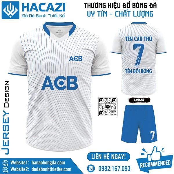 Mẫu áo bóng đá ngân hàng ACB ấn tượng