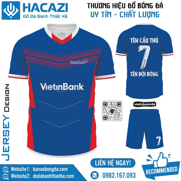 Mẫu áo đá bóng Viettinbank đẹp nhất 2024