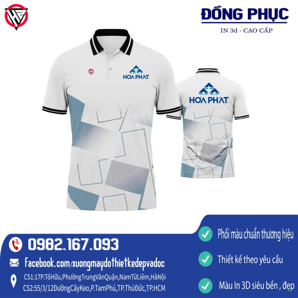 Áo đồng phục Công Ty Hòa Phát thiết kế độc đáo tại HacaziSport