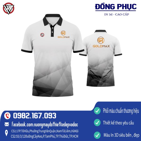 Áo đồng phục Công Ty GoldMax thiết kế độc đáo tại HacaziSport